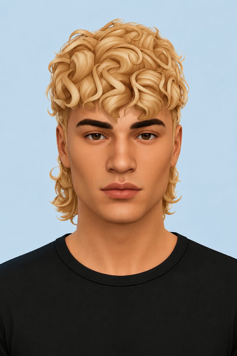 Zayvier Hair custom content (CC) for Sims 4 by johnnysims