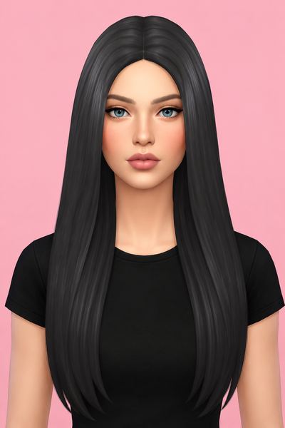 Tina Hair (Hair Commission) custom content (CC) for Sims 4 by jo_se_oh