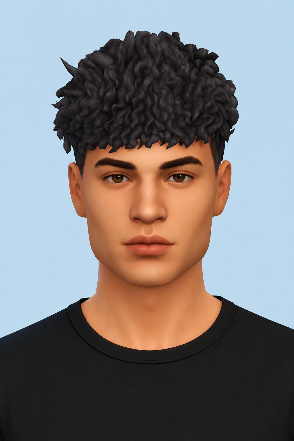Wes Hair custom content (CC) for Sims 4 by jo_se_oh