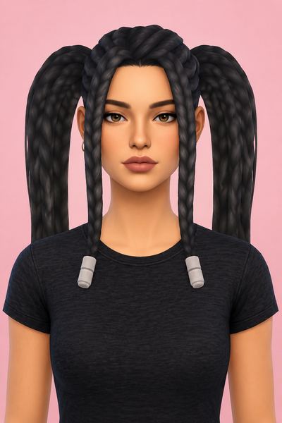 Nia Hair custom content (CC) for Sims 4 by jo_se_oh