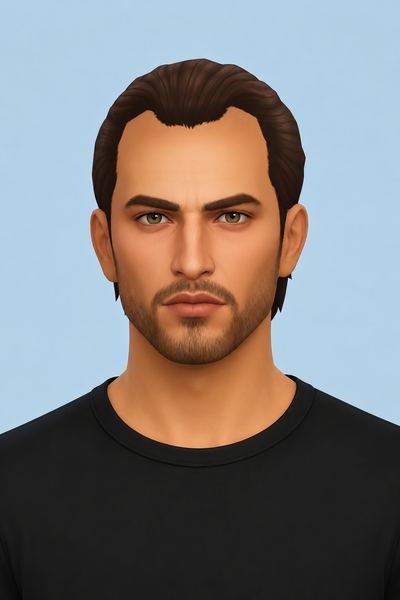 Lambert Hair (Hair Commission) custom content (CC) for Sims 4 by jo_se_oh