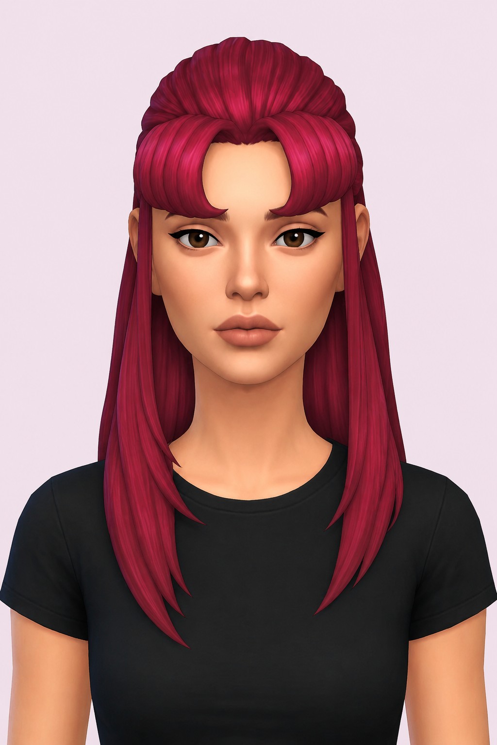 Starfire Hair custom content (CC) for Sims 4 by jo_se_oh