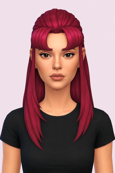 Starfire Hair custom content (CC) for Sims 4 by jo_se_oh