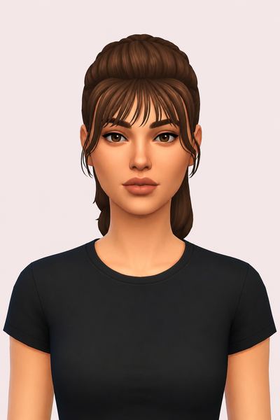 Paula Hair (Hair Commission) custom content (CC) for Sims 4 by jo_se_oh