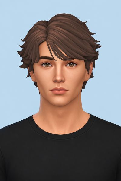 Owen Hair custom content (CC) for Sims 4 by jo_se_oh