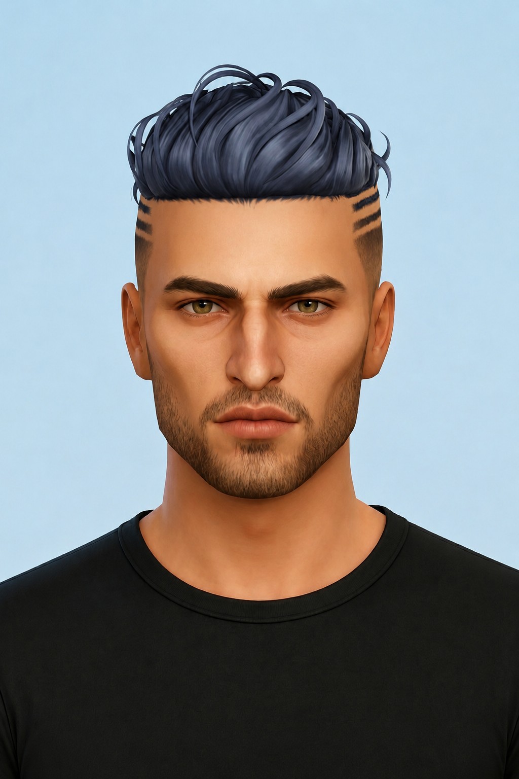 Aldrich Hair custom content (CC) for Sims 4 by johnnysims