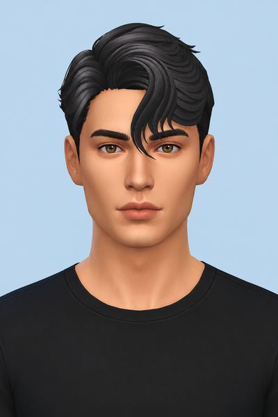 Oliver Hair custom content (CC) for Sims 4 by jo_se_oh