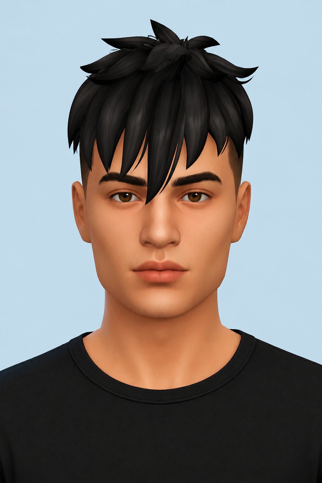 Kawaki Hair custom content (CC) for Sims 4 by jo_se_oh