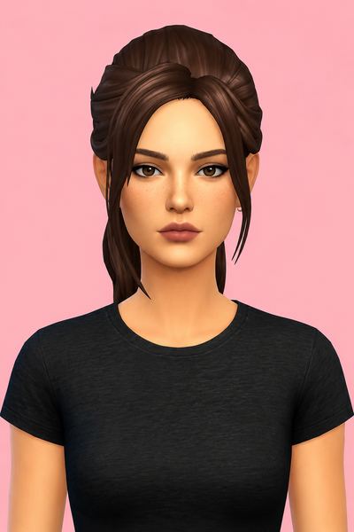 Claire Hair (Hair Commission) custom content (CC) for Sims 4 by jo_se_oh