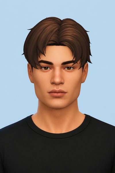 Edward Hair (Maxis Match Version) custom content (CC) for Sims 4 by jo_se_oh