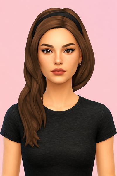 Morrigan Hair custom content (CC) for Sims 4 by jo_se_oh