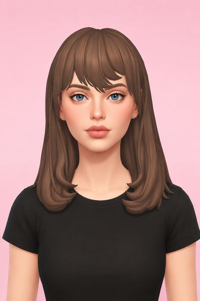 Prita Hair custom content (CC) for Sims 4 by jo_se_oh