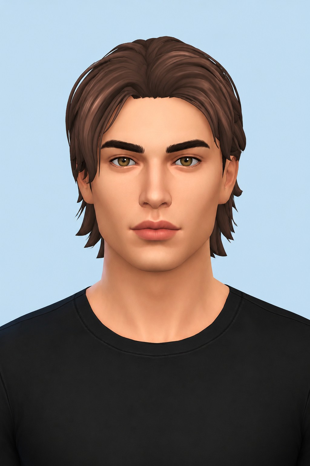 Flynn Hair custom content (CC) for Sims 4 by jo_se_oh