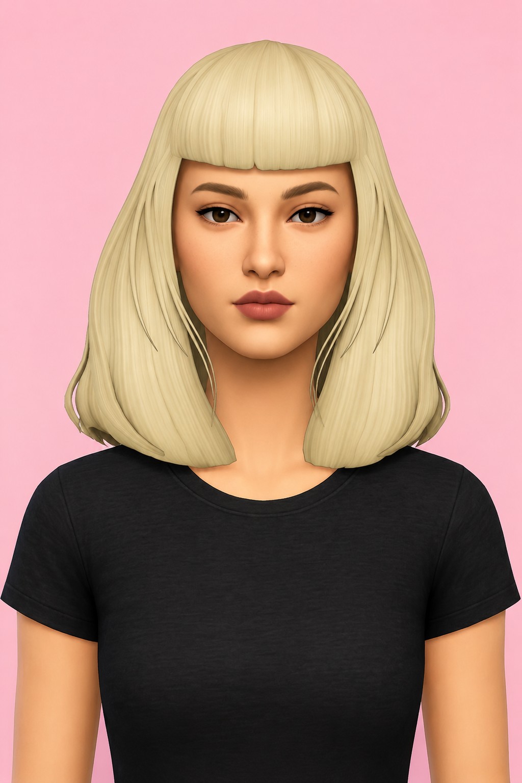 Agnes Hair custom content (CC) for Sims 4 by jo_se_oh