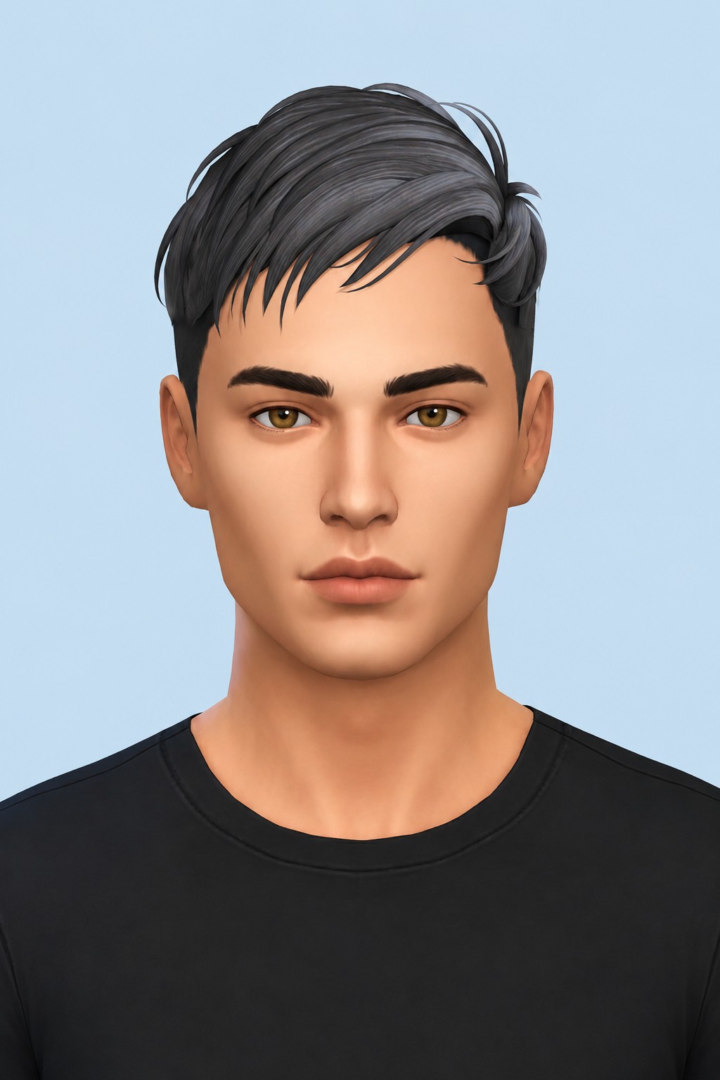 Merrick Hair custom content (CC) for Sims 4 by johnnysims