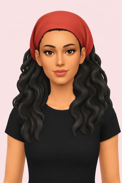 Leah Hair custom content (CC) for Sims 4 by jo_se_oh