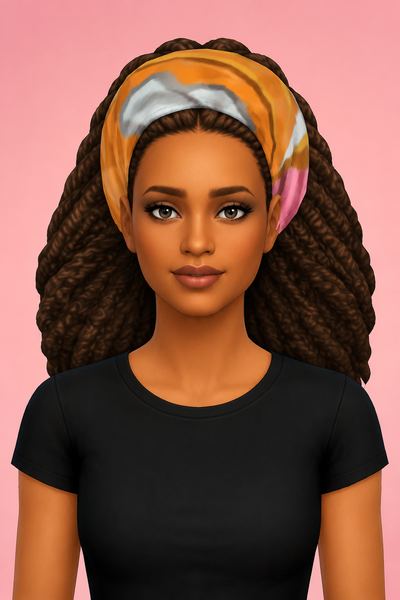 Mambo Loa Hair custom content (CC) for Sims 4 by jo_se_oh
