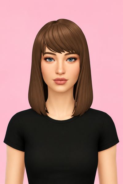 Amber Hair custom content (CC) for Sims 4 by jo_se_oh