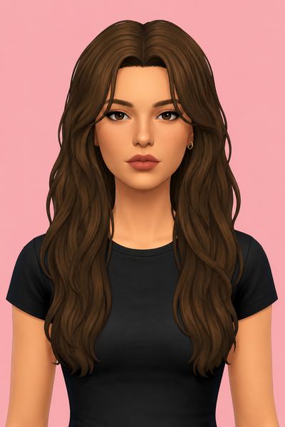 Mirabeth Hair custom content (CC) for Sims 4 by jo_se_oh