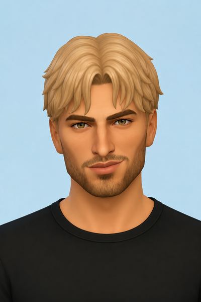 Noah Hair custom content (CC) for Sims 4 by jo_se_oh