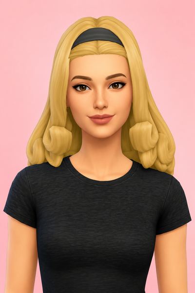 Muffy Hair custom content (CC) for Sims 4 by jo_se_oh