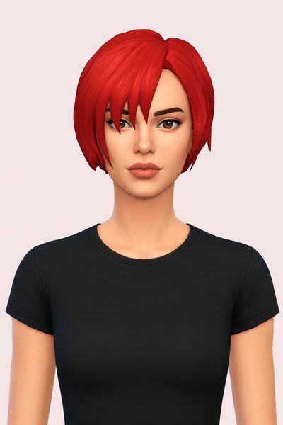 Nami Hair custom content (CC) for Sims 4 by jo_se_oh