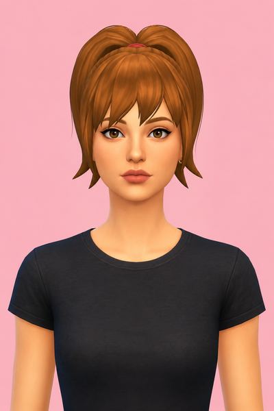 Pony Hair custom content (CC) for Sims 4 by jo_se_oh