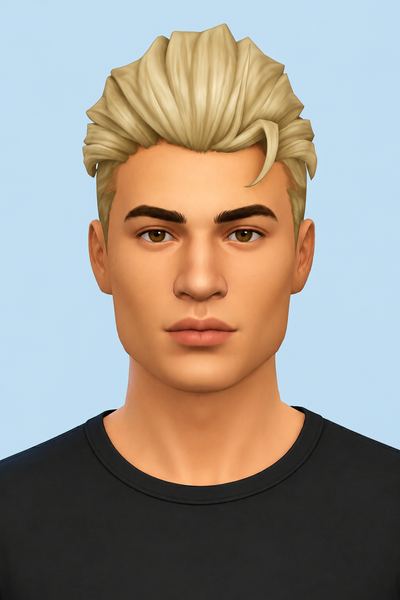Dean Hair (Hair Commission) custom content (CC) for Sims 4 by jo_se_oh