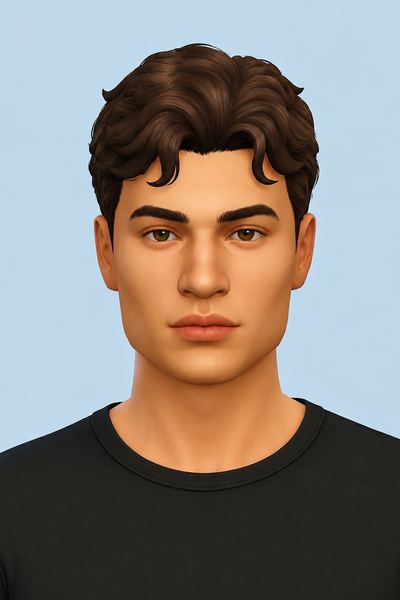 Gustafa Hair custom content (CC) for Sims 4 by jo_se_oh