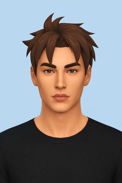 Mark Hair custom content (CC) for Sims 4 by jo_se_oh