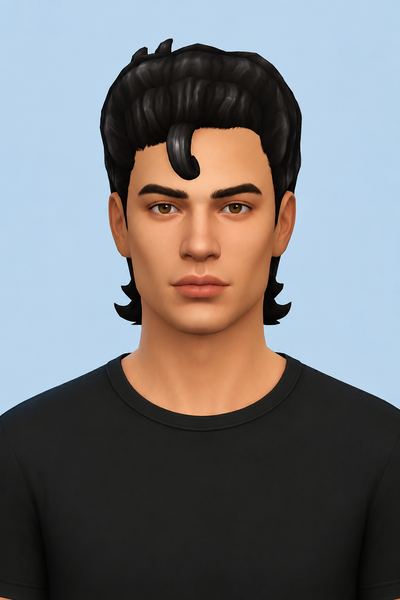Marlin Hair custom content (CC) for Sims 4 by jo_se_oh