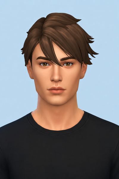 Matthew Hair custom content (CC) for Sims 4 by jo_se_oh