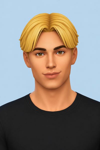 Rock Hair custom content (CC) for Sims 4 by jo_se_oh
