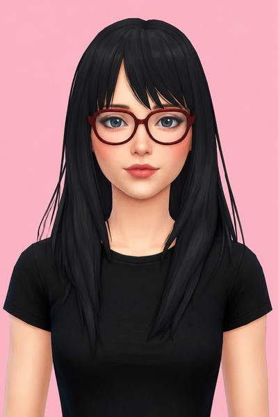 Meiko Hair (Default/Non-Default) custom content (CC) for Sims 4 by jo_se_oh