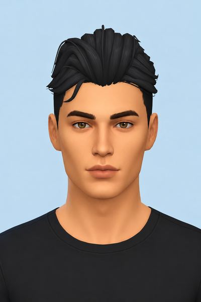 Martin Hair custom content (CC) for Sims 4 by jo_se_oh
