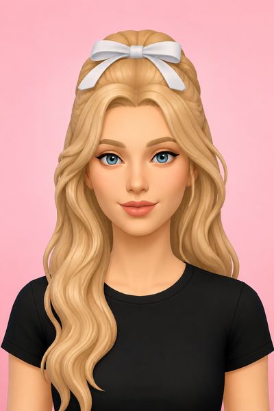 Angela Bow Acc custom content (CC) for Sims 4 by jo_se_oh