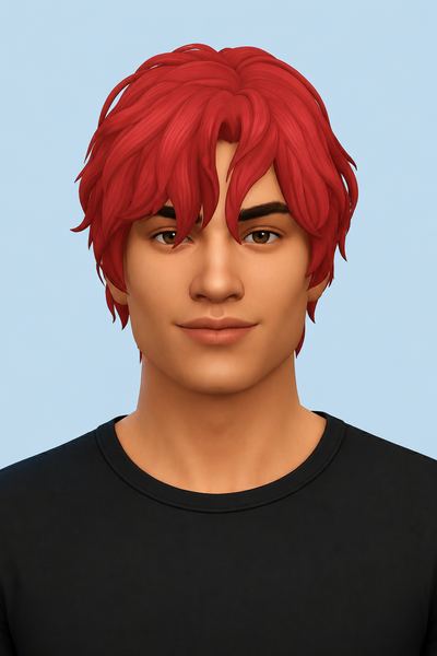 Arthur Hair custom content (CC) for Sims 4 by jo_se_oh