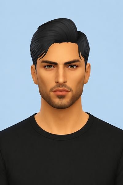 Desmond Hair custom content (CC) for Sims 4 by jo_se_oh