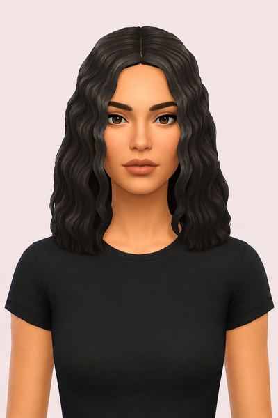 Ivy Hair (Maxis Match Version) custom content (CC) for Sims 4 by jo_se_oh