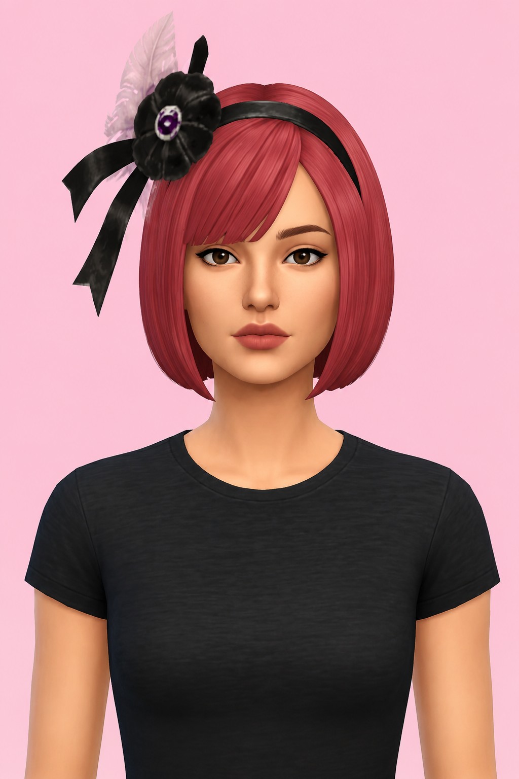 Gracia Hair custom content (CC) for Sims 4 by jo_se_oh