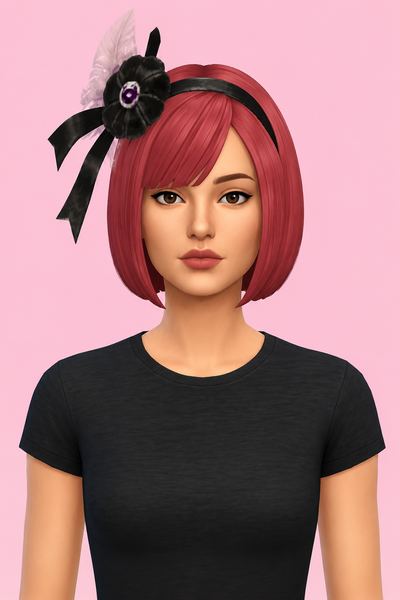 Gracia Hair custom content (CC) for Sims 4 by jo_se_oh