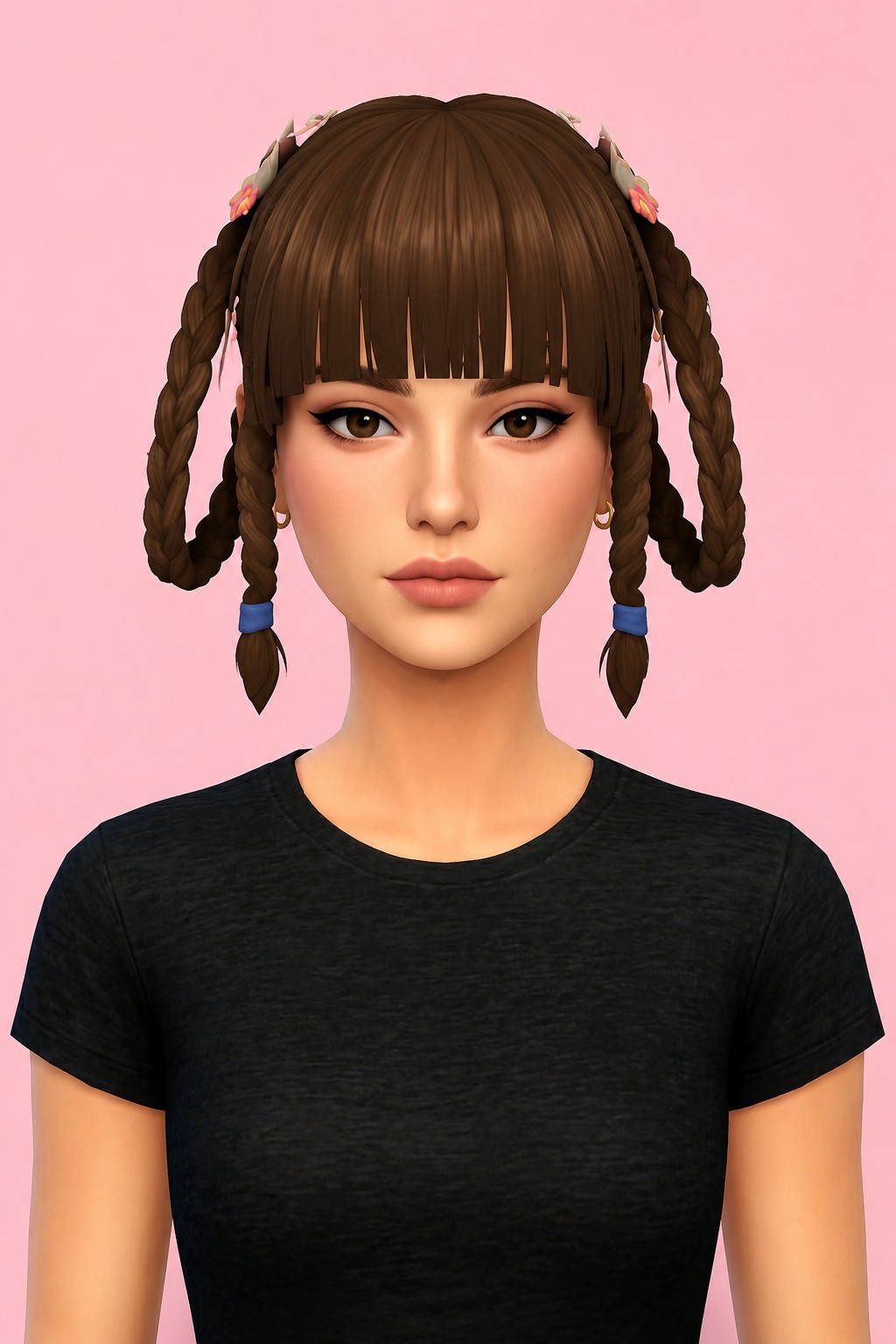 Leifang Hair custom content (CC) for Sims 4 by jo_se_oh