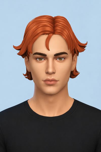 Aki Hair custom content (CC) for Sims 4 by jo_se_oh