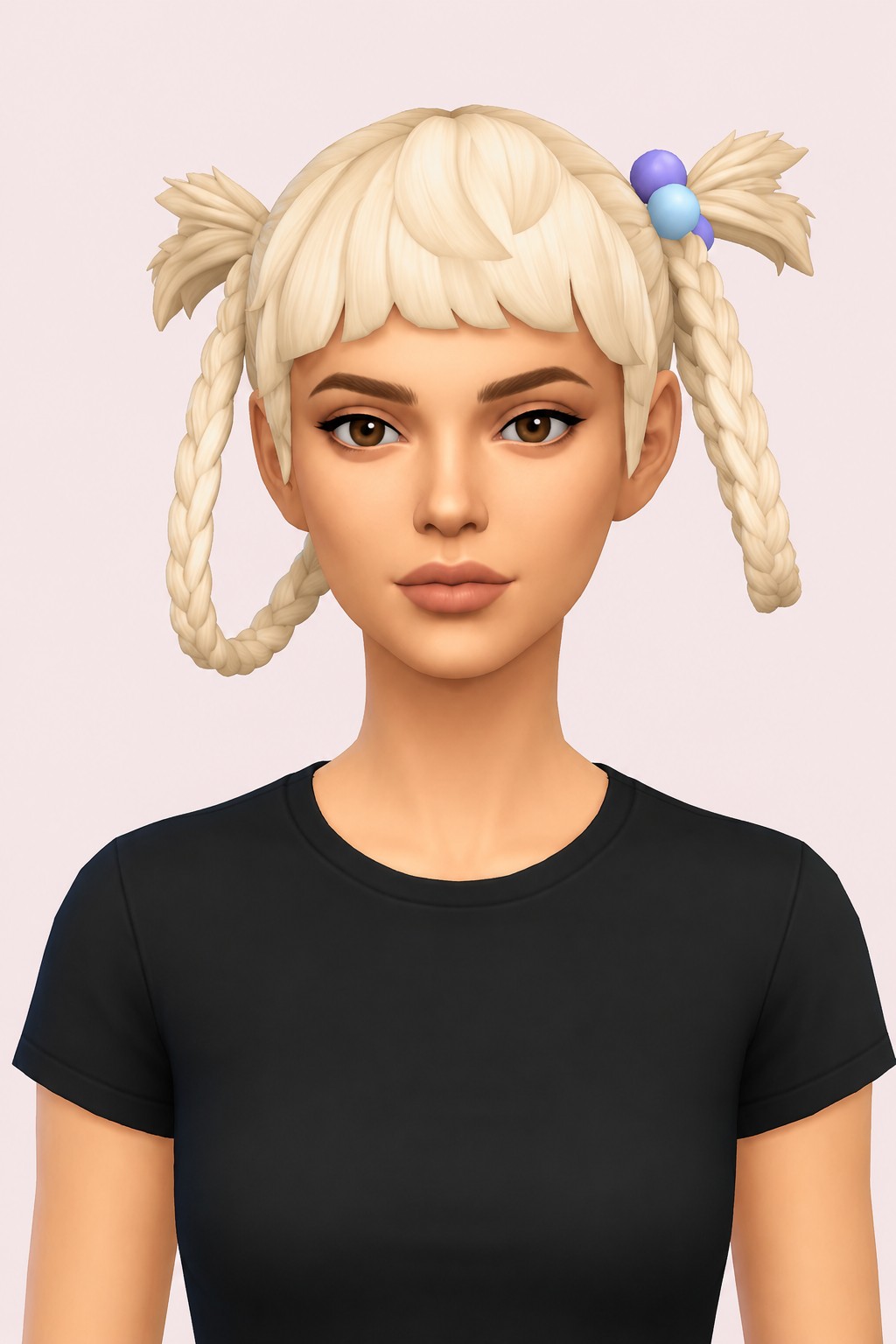 Adina Hair custom content (CC) for Sims 4 by jo_se_oh