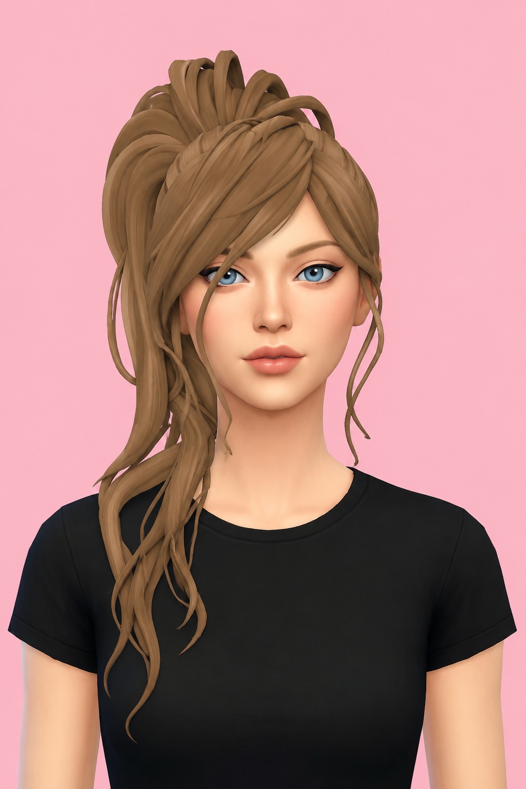 Sena Hair custom content (CC) for Sims 4 by jo_se_oh
