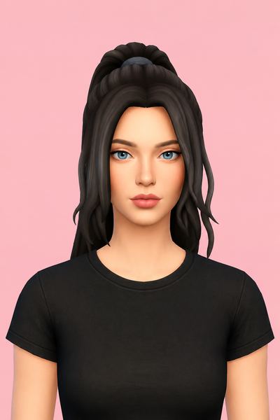 Laura Hair custom content (CC) for Sims 4 by jo_se_oh