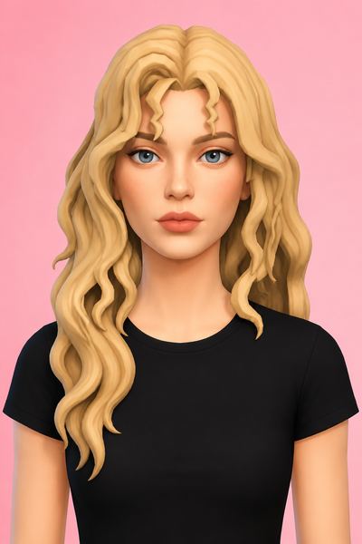 Lexie Hair custom content (CC) for Sims 4 by jo_se_oh