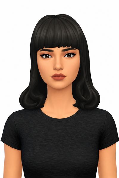 Naomi Hair custom content (CC) for Sims 4 by jo_se_oh