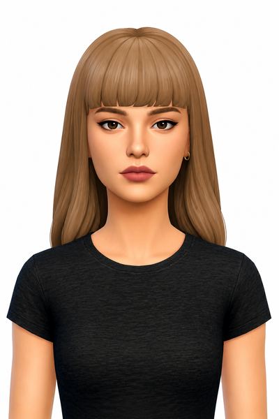 Henrietta Hair custom content (CC) for Sims 4 by jo_se_oh