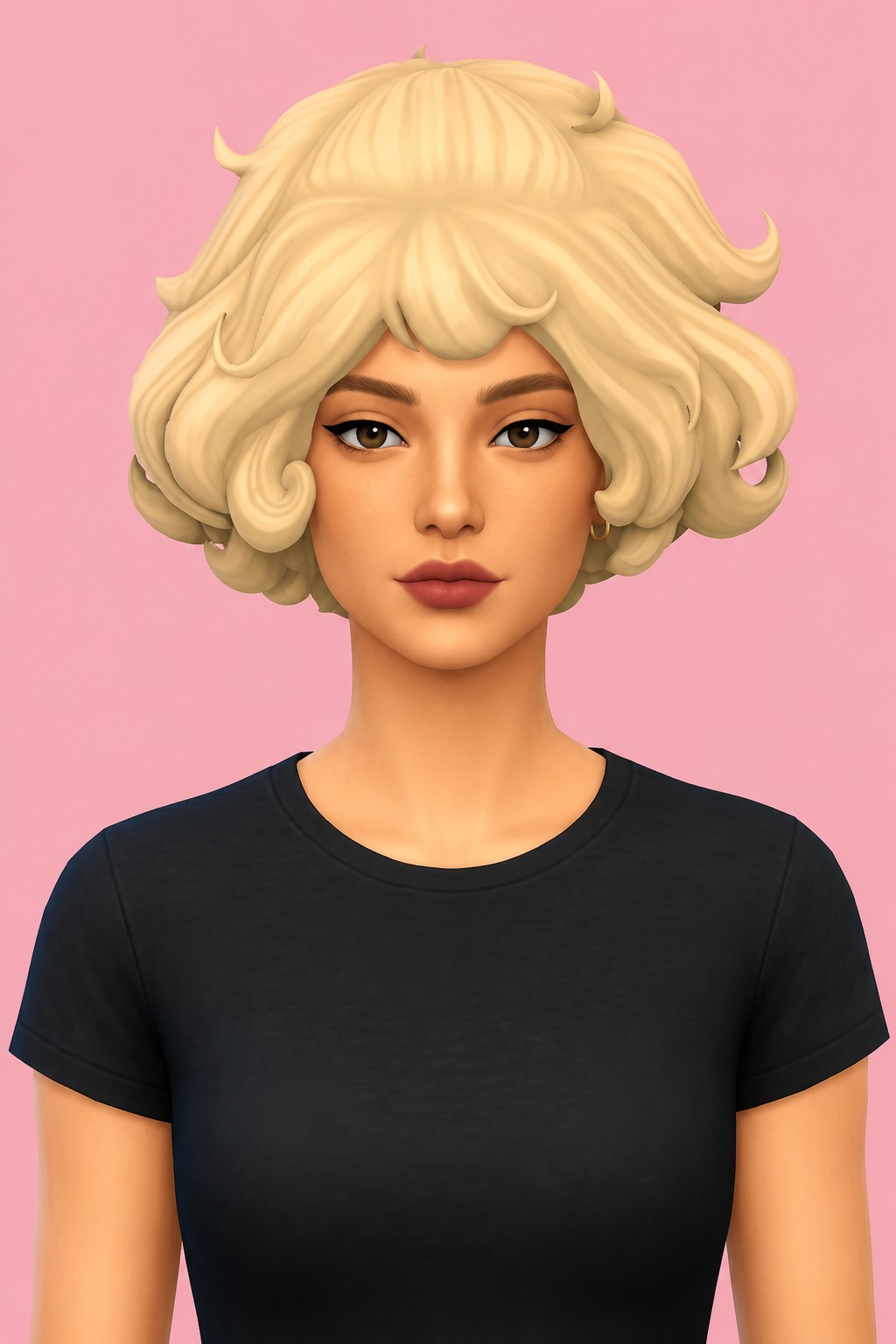 Felisha Hair custom content (CC) for Sims 4 by jo_se_oh